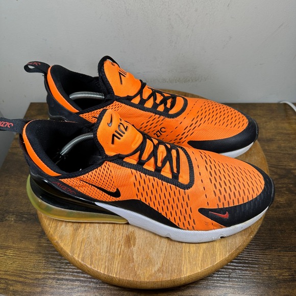 Nike Air Max 270 Mens Size 14 Shoes Sneakers Orange Black BV2517-800